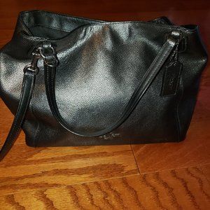 Coach Edie 28 Pebble Leather Shoulder Bag